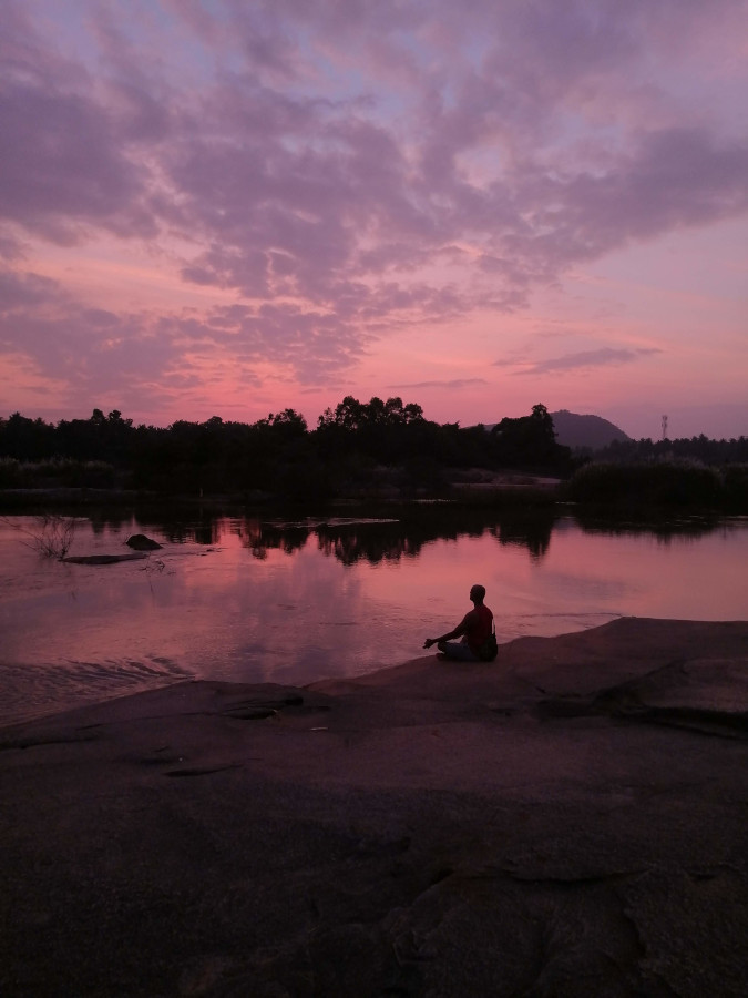 peace by river bank